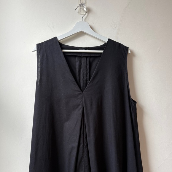 Cotton/Linen Blend Sleeveless V-Neck Maxi Dress - Picture 5 of 10